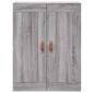 vidaXL Ντουλάπι Επιτοίχιο Γκρι Sonoma 69,5 x 34 x 90 εκ. Επεξεργ. Ξύλο