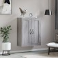 vidaXL Ντουλάπι Επιτοίχιο Γκρι Sonoma 69,5 x 34 x 90 εκ. Επεξεργ. Ξύλο