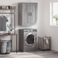 vidaXL Ντουλάπι Επιτοίχιο Γκρι Sonoma 69,5 x 34 x 90 εκ. Επεξεργ. Ξύλο