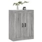 vidaXL Ντουλάπι Επιτοίχιο Γκρι Sonoma 69,5 x 34 x 90 εκ. Επεξεργ. Ξύλο