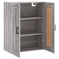 vidaXL Ντουλάπι Επιτοίχιο Γκρι Sonoma 69,5 x 34 x 90 εκ. Επεξεργ. Ξύλο