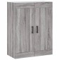 vidaXL Ντουλάπι Επιτοίχιο Γκρι Sonoma 69,5 x 34 x 90 εκ. Επεξεργ. Ξύλο