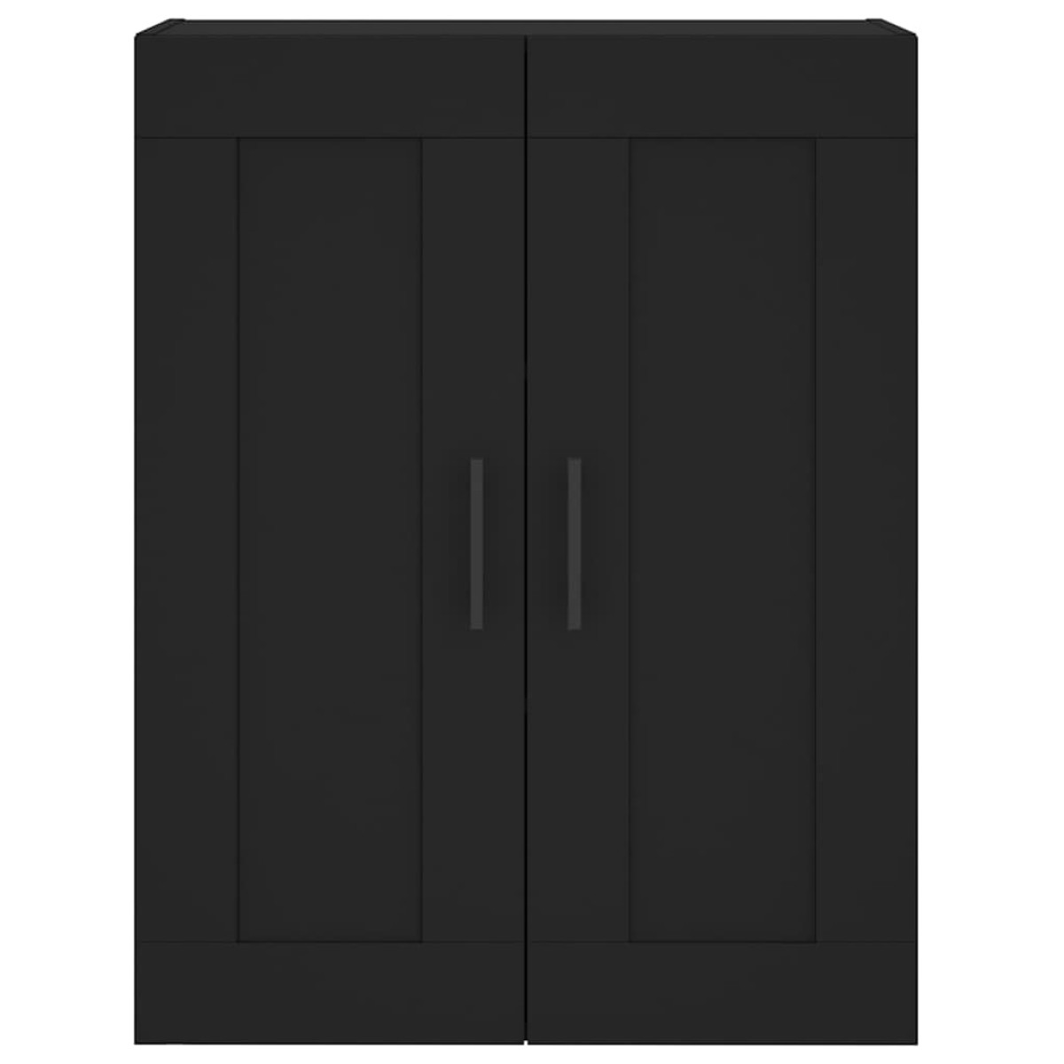 vidaXL Ντουλάπι Τοίχου Μαύρο 69,5 x 34 x 90 εκ. από Επεξεργασμένο Ξύλο