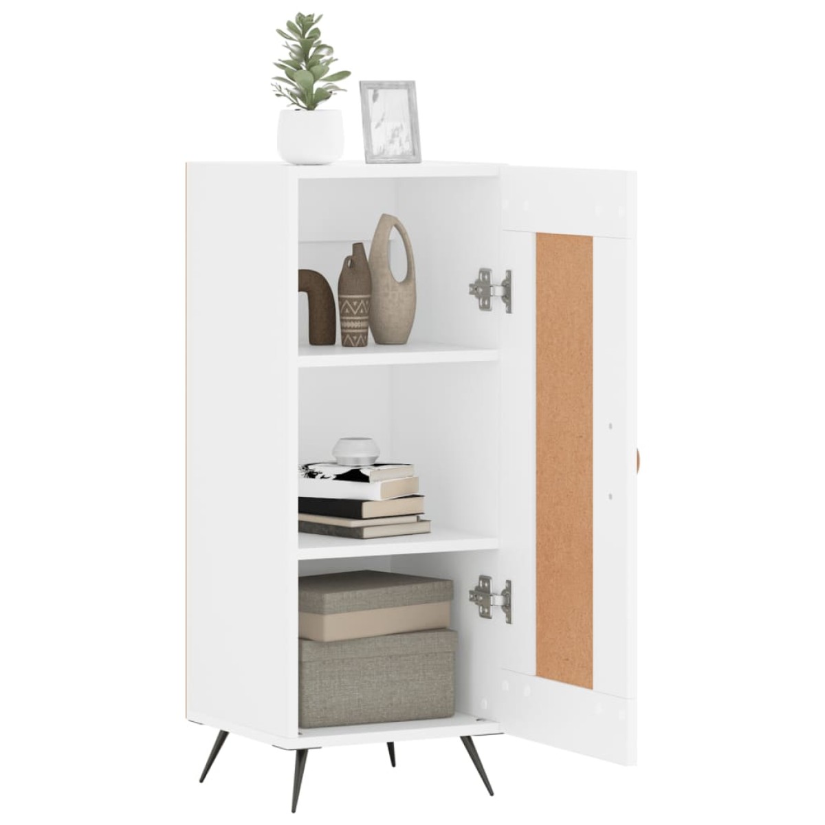 vidaXL Ντουλάπι Λευκό 34,5 x 34 x 90 εκ. από Επεξεργασμένο Ξύλο