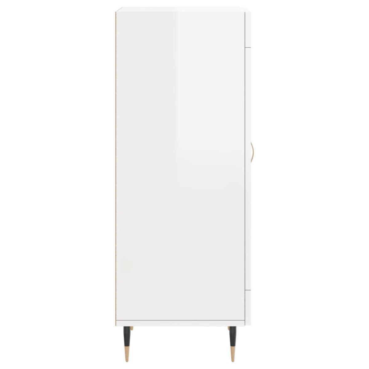 vidaXL Ντουλάπι Γυαλιστερό Λευκό 34,5x34x90 εκ. Επεξεργασμένο Ξύλο