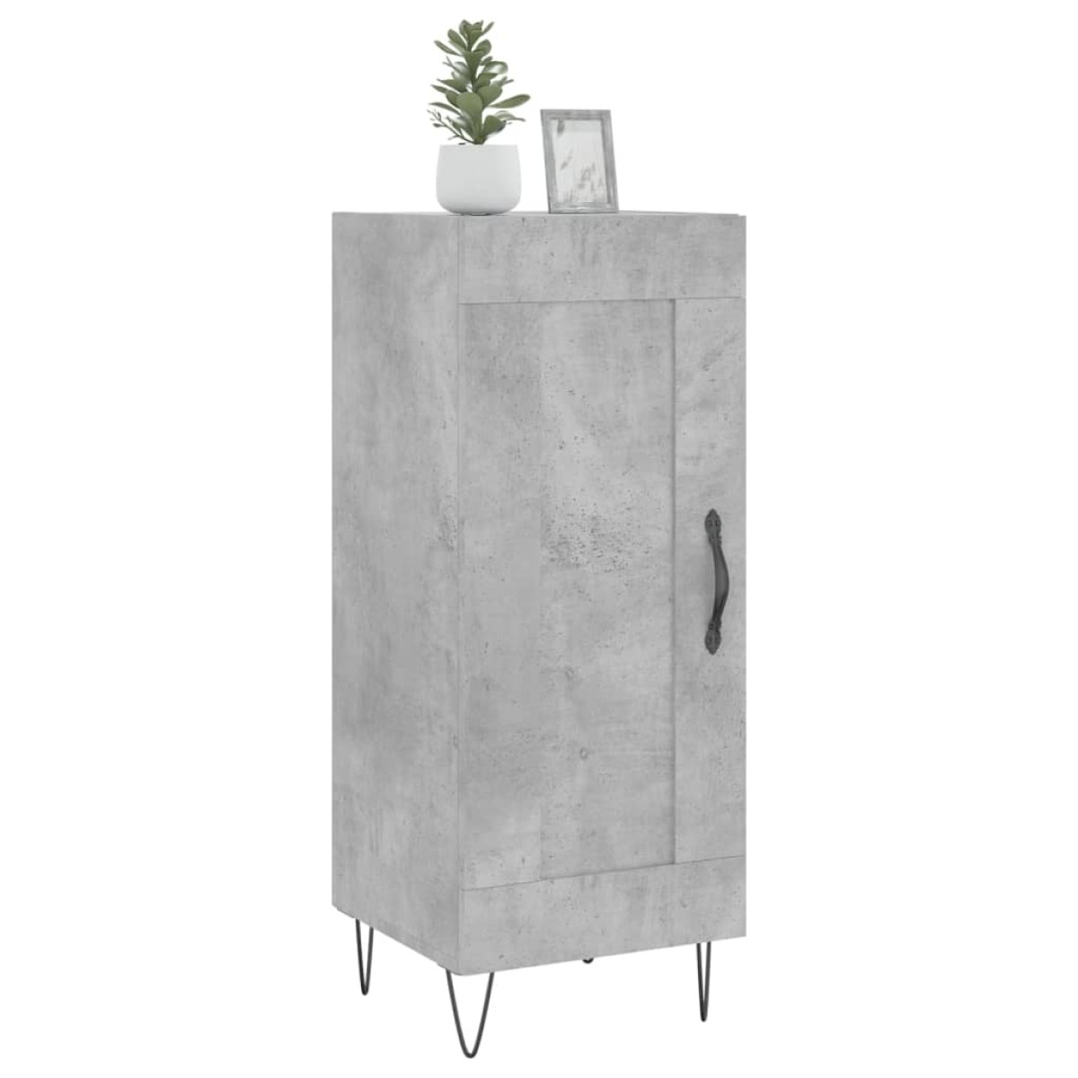 vidaXL Ντουλάπι Γκρι Σκυροδέματος 34,5x34x90 εκ. Επεξεργασμένο Ξύλο
