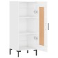 vidaXL Ντουλάπι Γυαλιστερό Λευκό 34,5x34x90 εκ. Επεξεργασμένο Ξύλο
