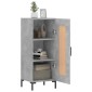 vidaXL Ντουλάπι Γκρι Σκυροδέματος 34,5x34x90 εκ. Επεξεργασμένο Ξύλο