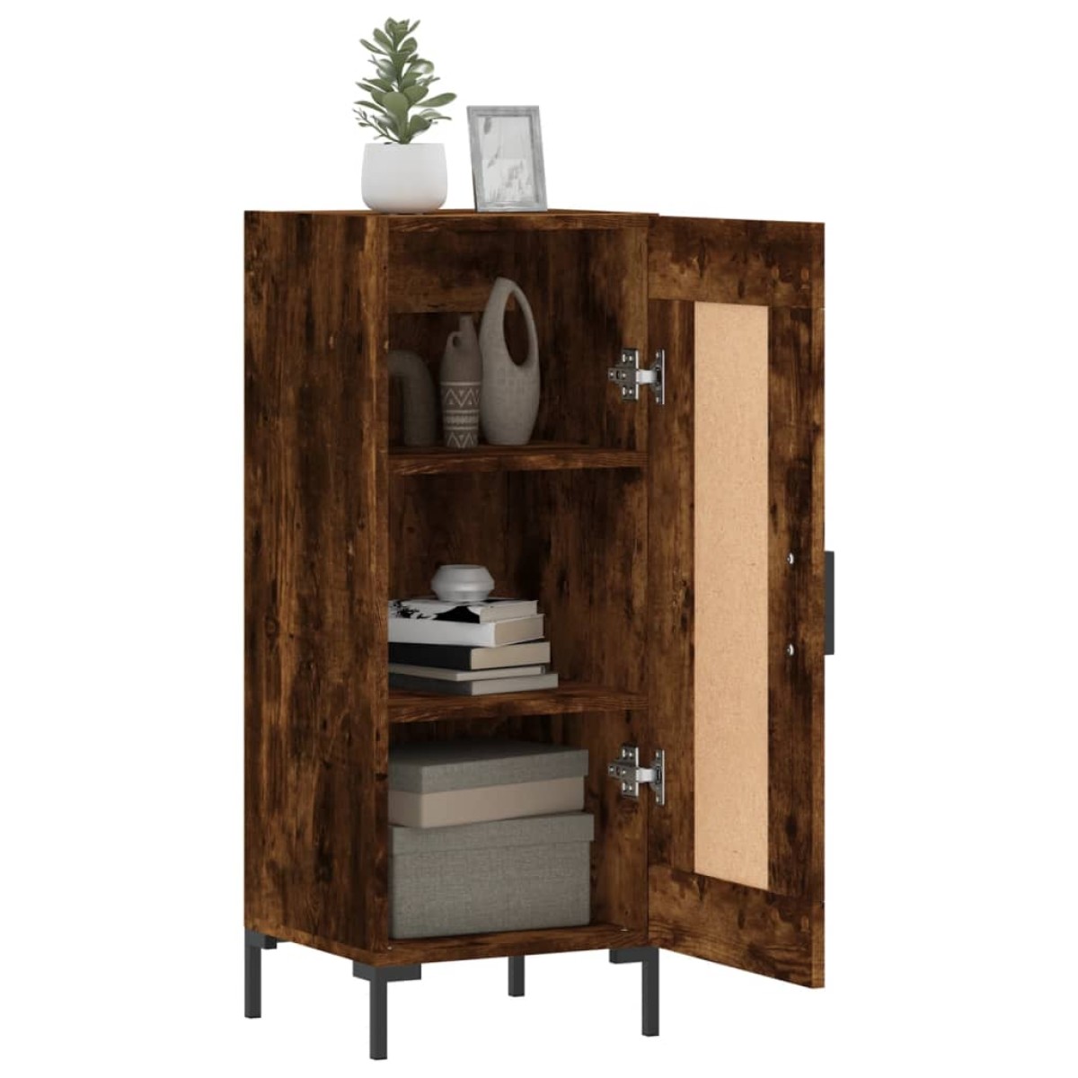 vidaXL Ντουλάπι Καπνιστή Δρυς 34,5 x 34 x 90 εκ. Επεξεργασμένο Ξύλο