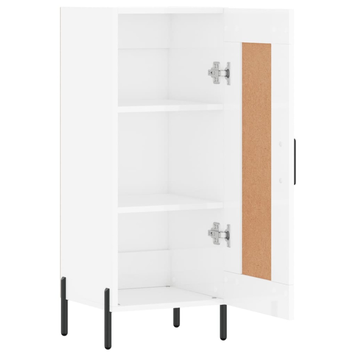 vidaXL Ντουλάπι Γυαλιστερό Λευκό 34,5x34x90 εκ. Επεξεργασμένο Ξύλο