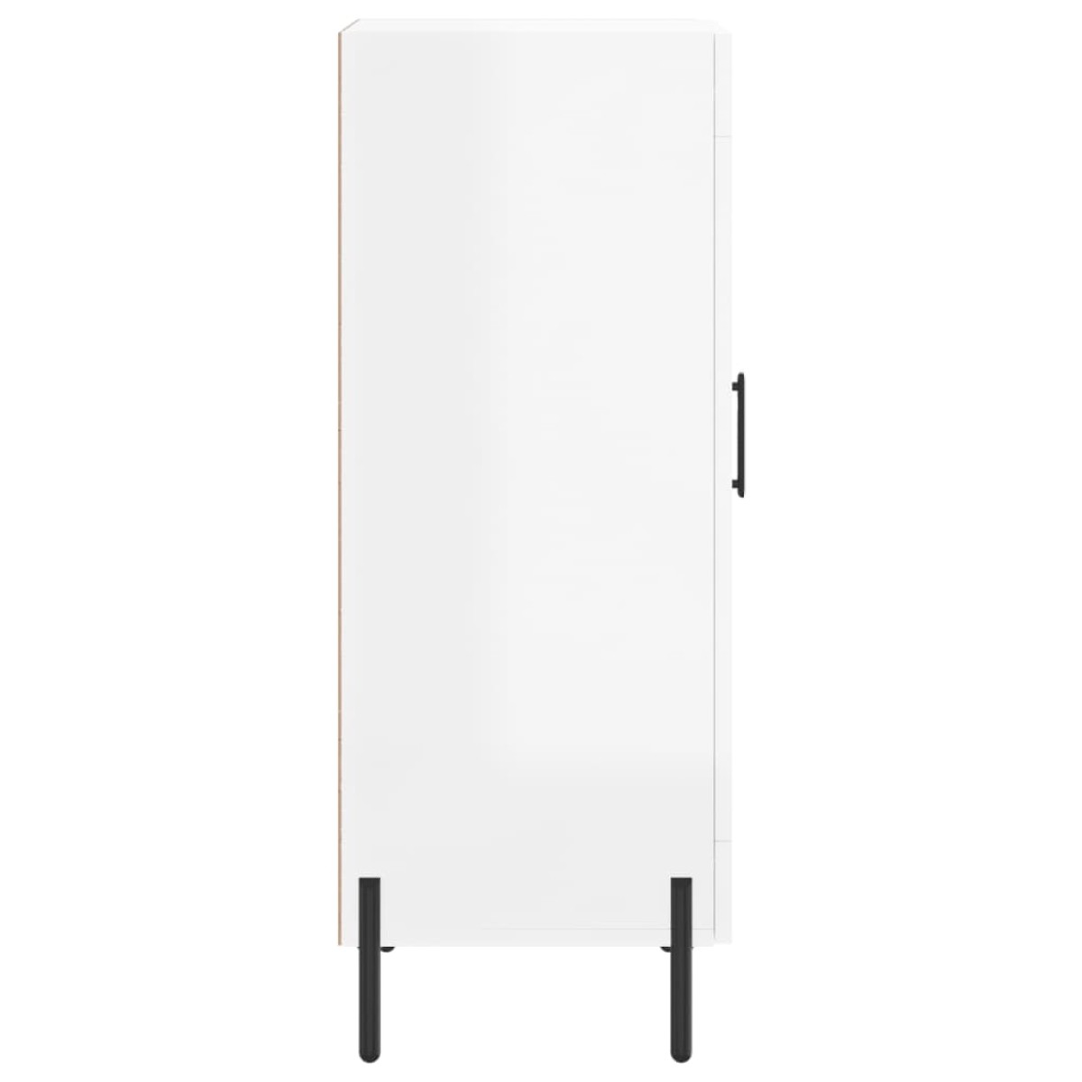 vidaXL Ντουλάπι Γυαλιστερό Λευκό 34,5x34x90 εκ. Επεξεργασμένο Ξύλο