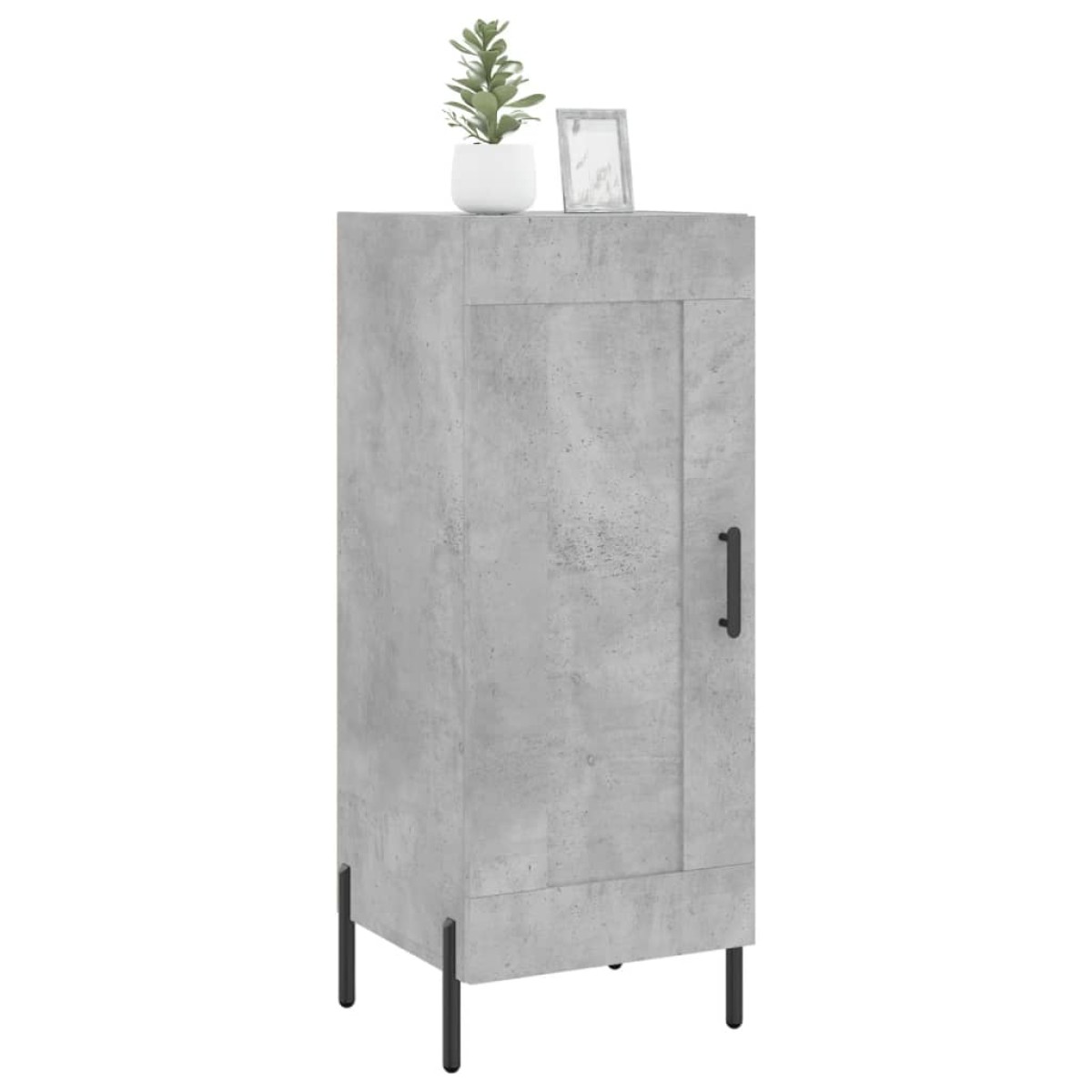 vidaXL Ντουλάπι Γκρι Σκυροδέματος 34,5x34x90 εκ. Επεξεργασμένο Ξύλο