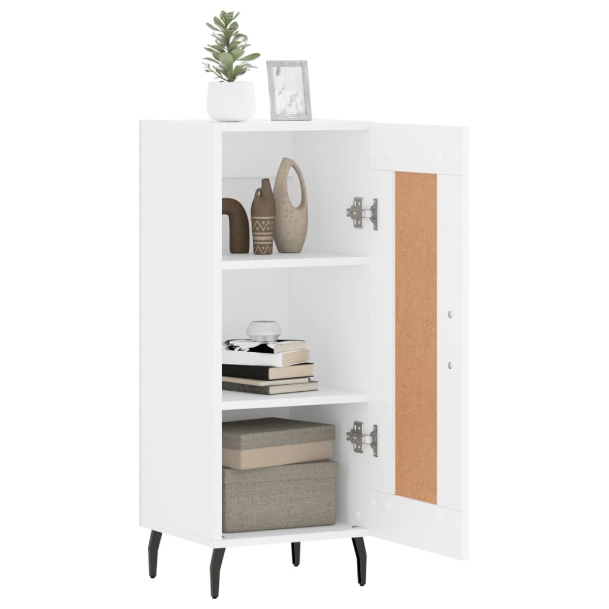 vidaXL Ντουλάπι Λευκό 34,5 x 34 x 90 εκ. από Επεξεργασμένο Ξύλο