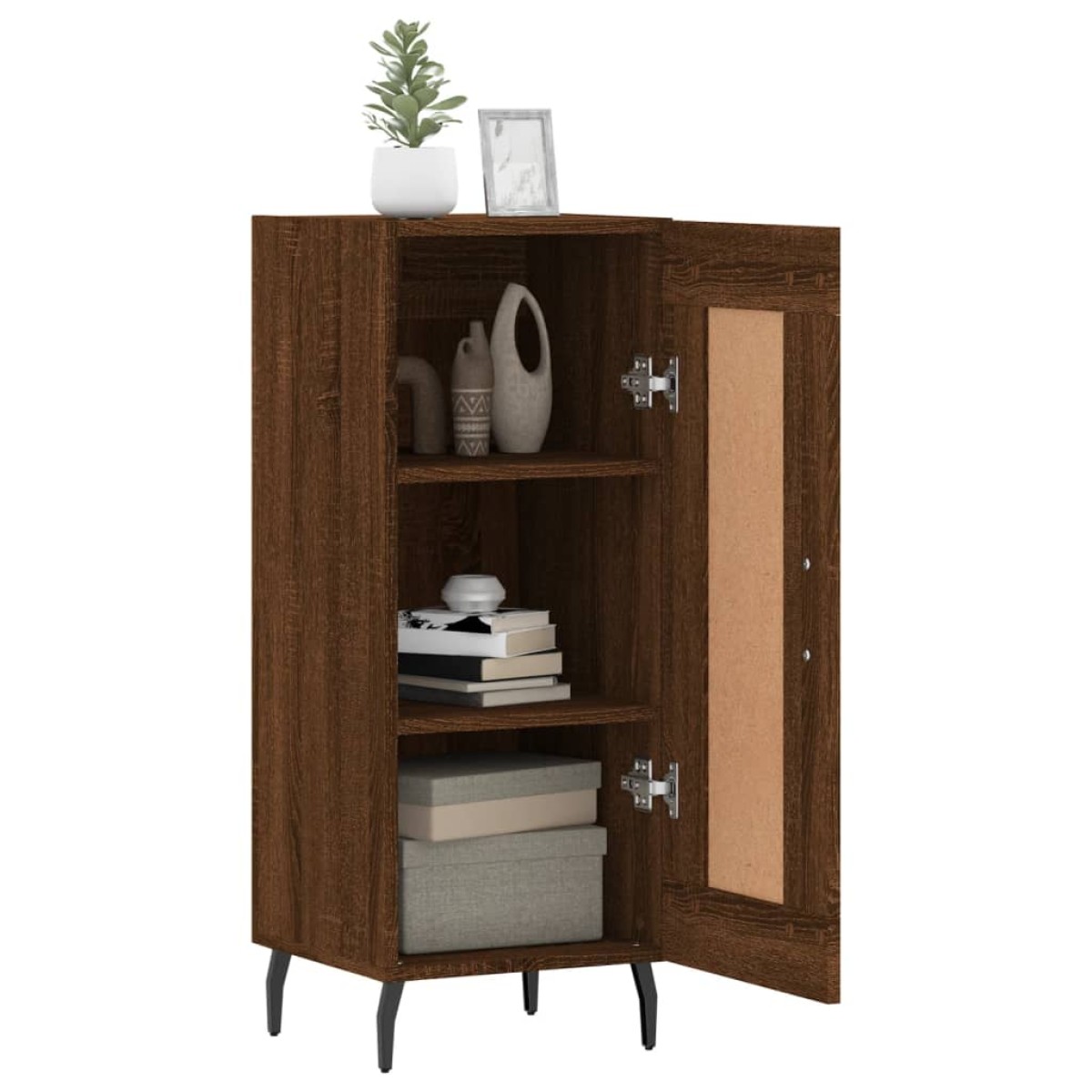 vidaXL Ντουλάπι Καφέ Δρυς 34,5 x 34 x 90 εκ. Επεξεργασμένο Ξύλο