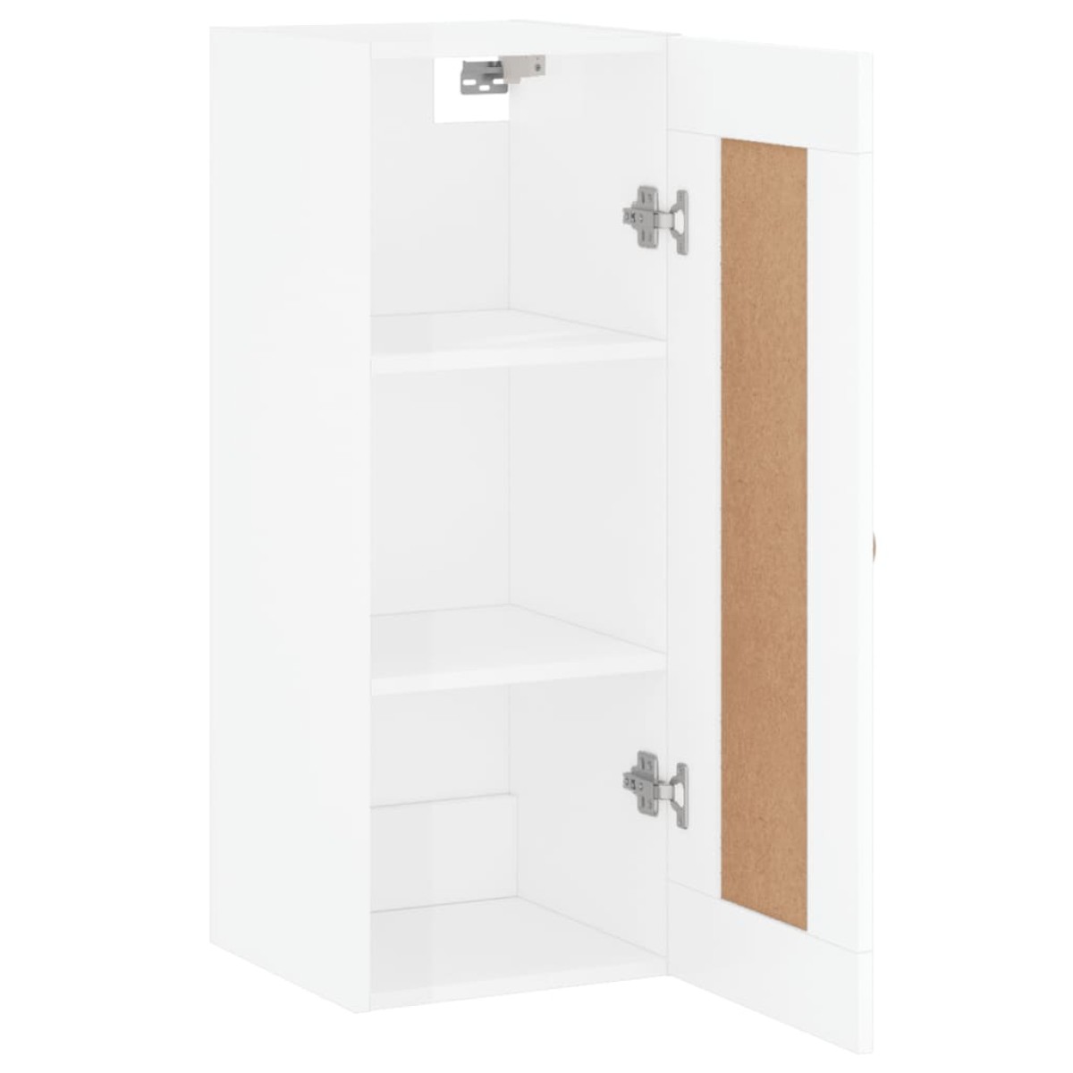 vidaXL Ντουλάπι Τοίχου Γυαλιστερό Λευκό 34,5 x 34 x 90 εκ. Επεξ. Ξύλο