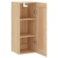 vidaXL Ντουλάπι Τοίχου Sonoma Δρυς 34,5 x 34 x 90 εκ. Επεξεργ. Ξύλο