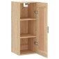 vidaXL Ντουλάπι Τοίχου Sonoma Δρυς 34,5 x 34 x 90 εκ. Επεξεργ. Ξύλο