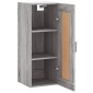 vidaXL Ντουλάπι Τοίχου Γκρι Sonoma 34,5 x 34 x 90 εκ. Επεξεργ. Ξύλο