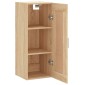 vidaXL Ντουλάπι Τοίχου Sonoma Δρυς 34,5 x 34 x 90 εκ. Επεξεργ. Ξύλο