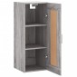 vidaXL Ντουλάπι Τοίχου Γκρι Sonoma 34,5 x 34 x 90 εκ. Επεξεργ. Ξύλο