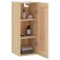 vidaXL Ντουλάπι Τοίχου Sonoma Δρυς 34,5 x 34 x 90 εκ. Επεξεργ. Ξύλο