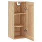 vidaXL Ντουλάπι Τοίχου Sonoma Δρυς 34,5 x 34 x 90 εκ. Επεξεργ. Ξύλο