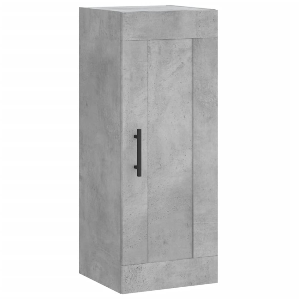 vidaXL Ντουλάπι Τοίχου Γκρι Σκυροδέματος 34,5x34x90 εκ. Επεξεργ. Ξύλο