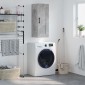 vidaXL Ντουλάπι Τοίχου Γκρι Σκυροδέματος 34,5x34x90 εκ. Επεξεργ. Ξύλο