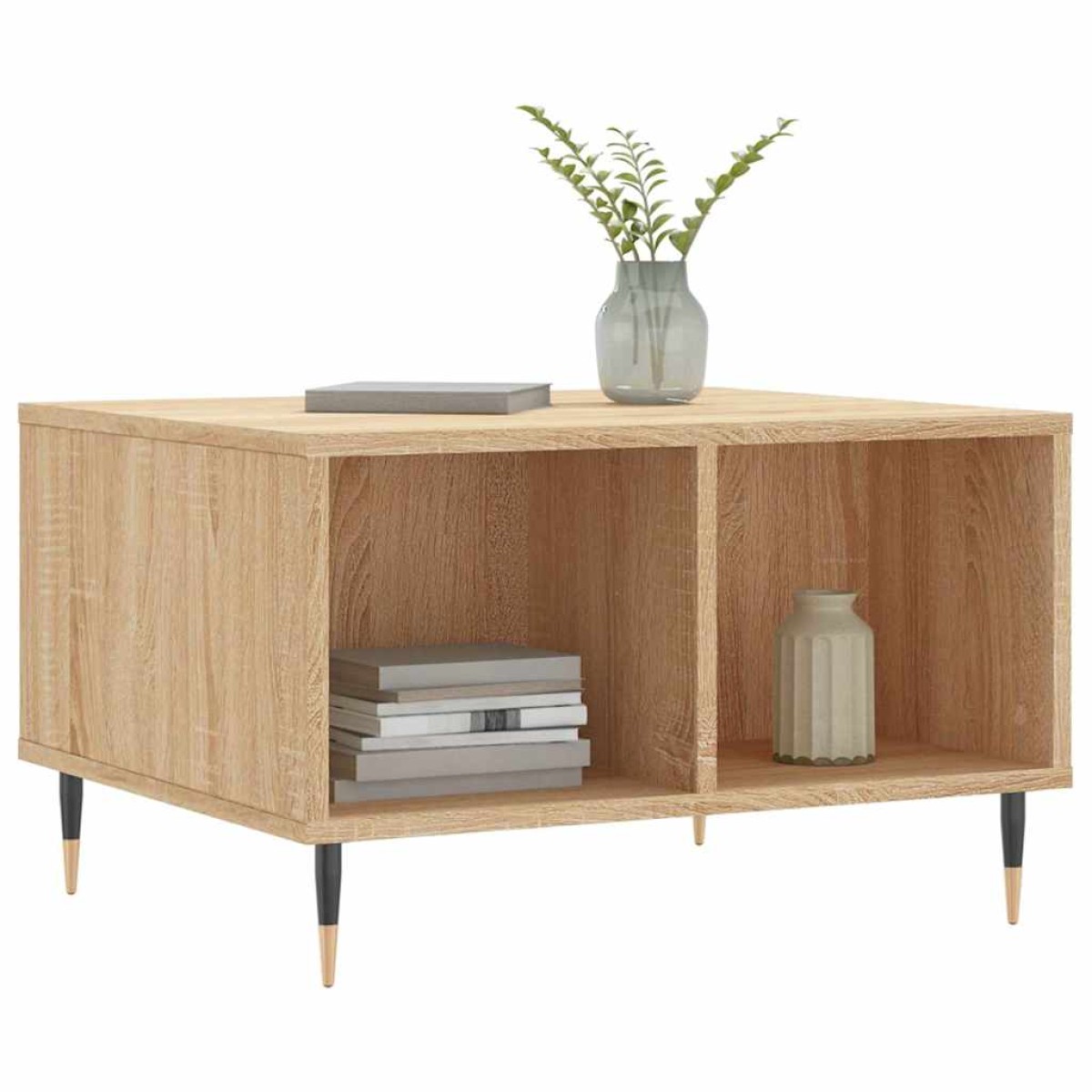 vidaXL Τραπεζάκι Σαλονιού Sonoma Δρυς 60x50x36,5εκ. Επεξεργασμένο Ξύλο