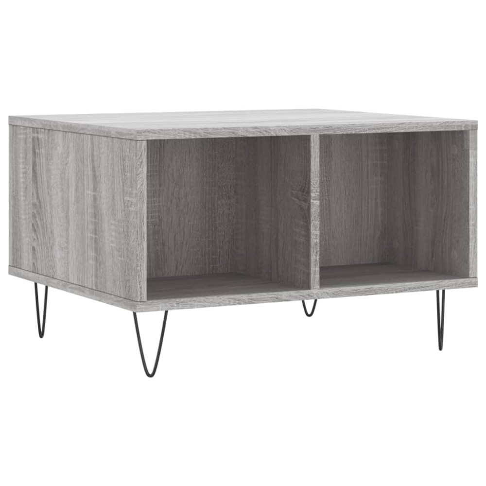 vidaXL Τραπεζάκι Σαλονιού Γκρι Sonoma 60x50x36,5εκ. Επεξεργασμένο Ξύλο