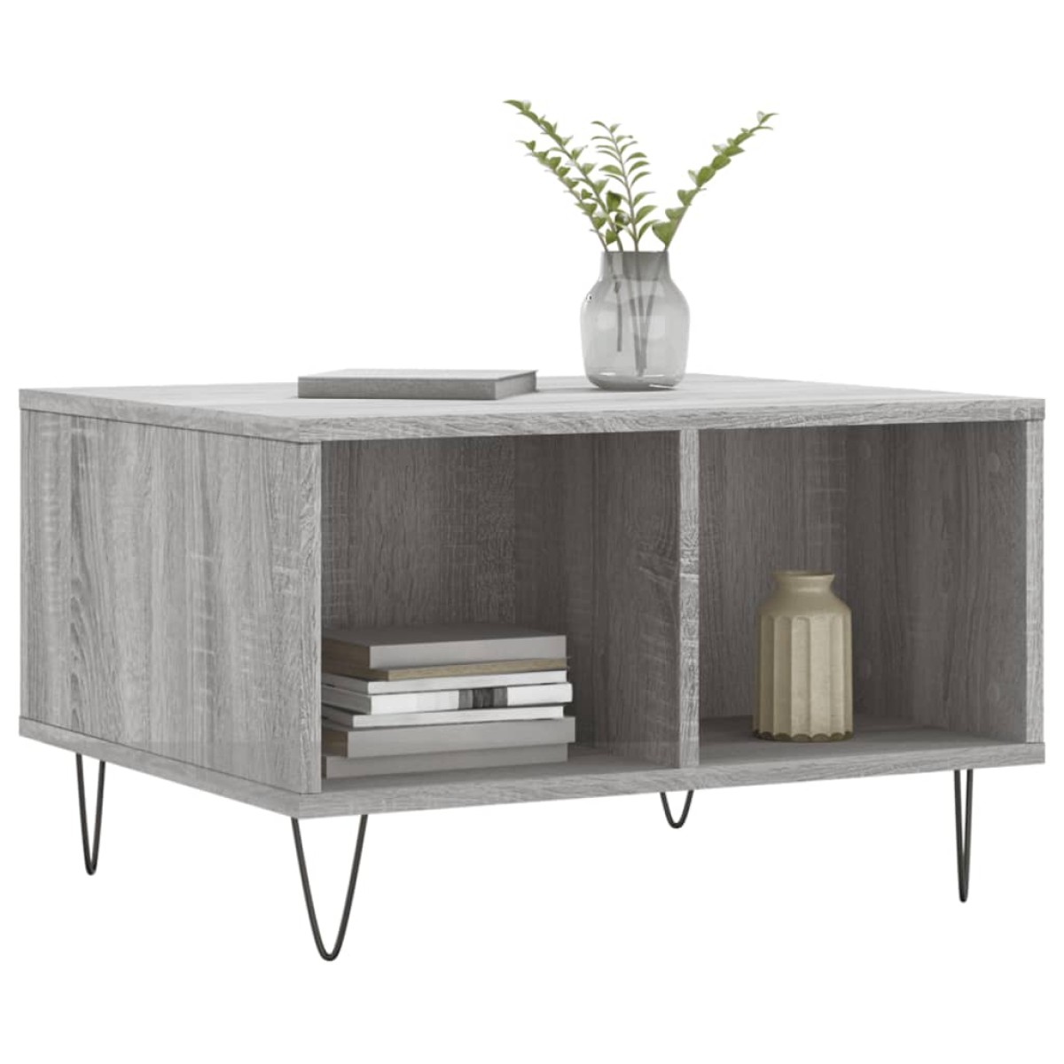 vidaXL Τραπεζάκι Σαλονιού Γκρι Sonoma 60x50x36,5εκ. Επεξεργασμένο Ξύλο
