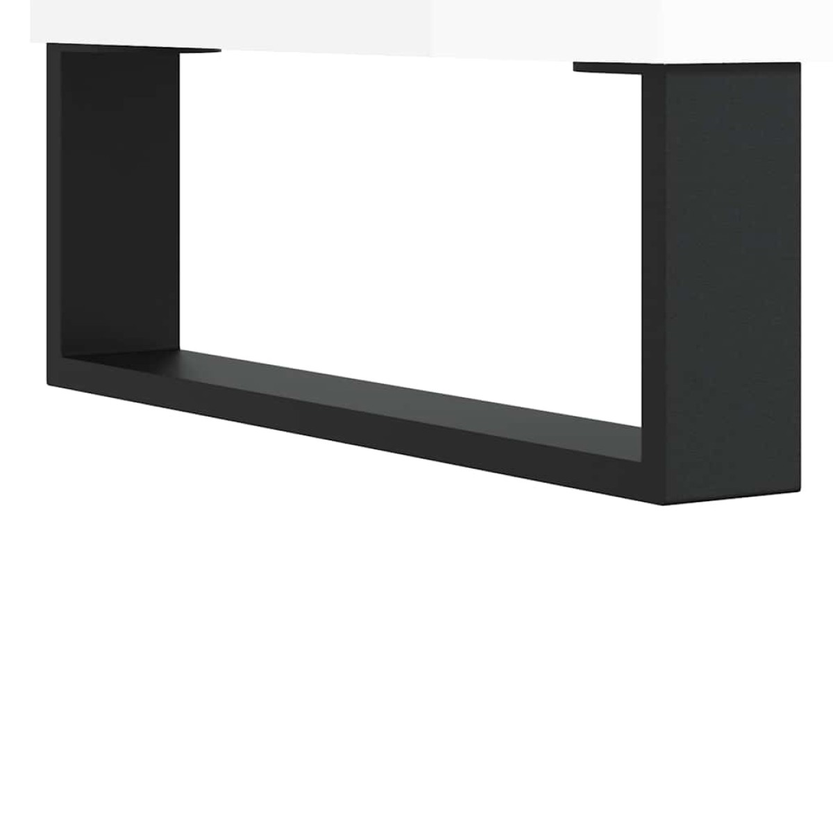 vidaXL Τραπεζάκι Σαλονιού Γυαλ. Λευκό 60x50x36,5 εκ. Επεξεργ. Ξύλο