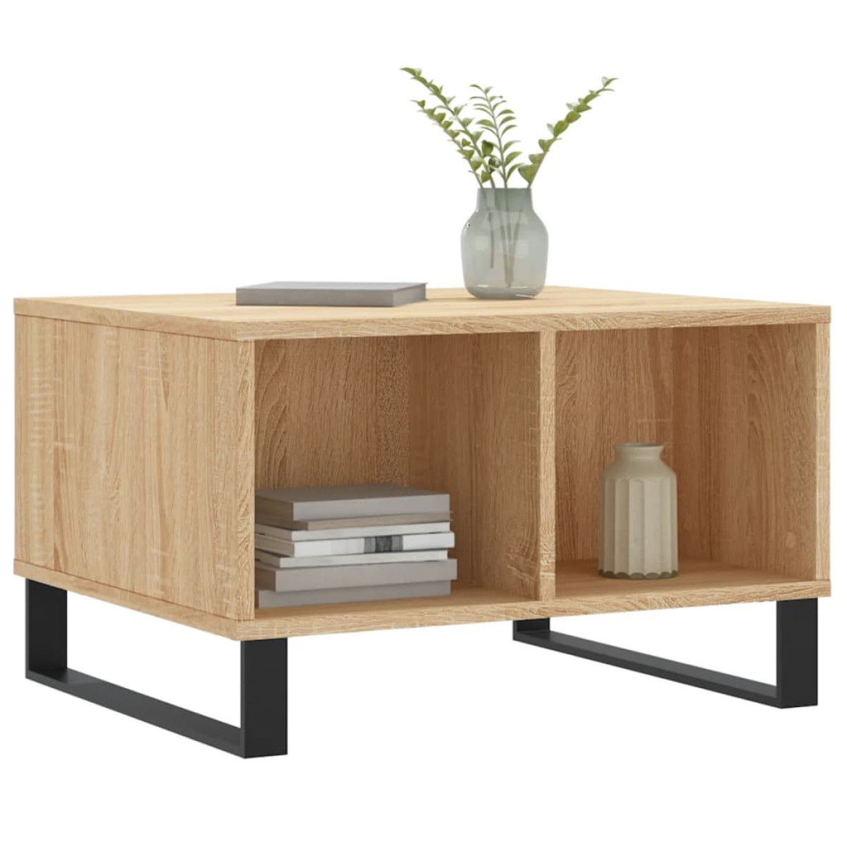 vidaXL Τραπεζάκι Σαλονιού Sonoma Δρυς 60x50x36,5εκ. Επεξεργασμένο Ξύλο
