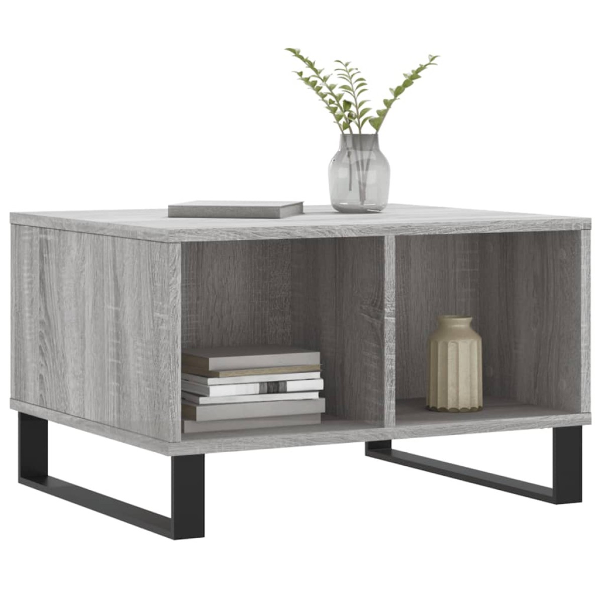 vidaXL Τραπεζάκι Σαλονιού Γκρι Sonoma 60x50x36,5εκ. Επεξεργασμένο Ξύλο