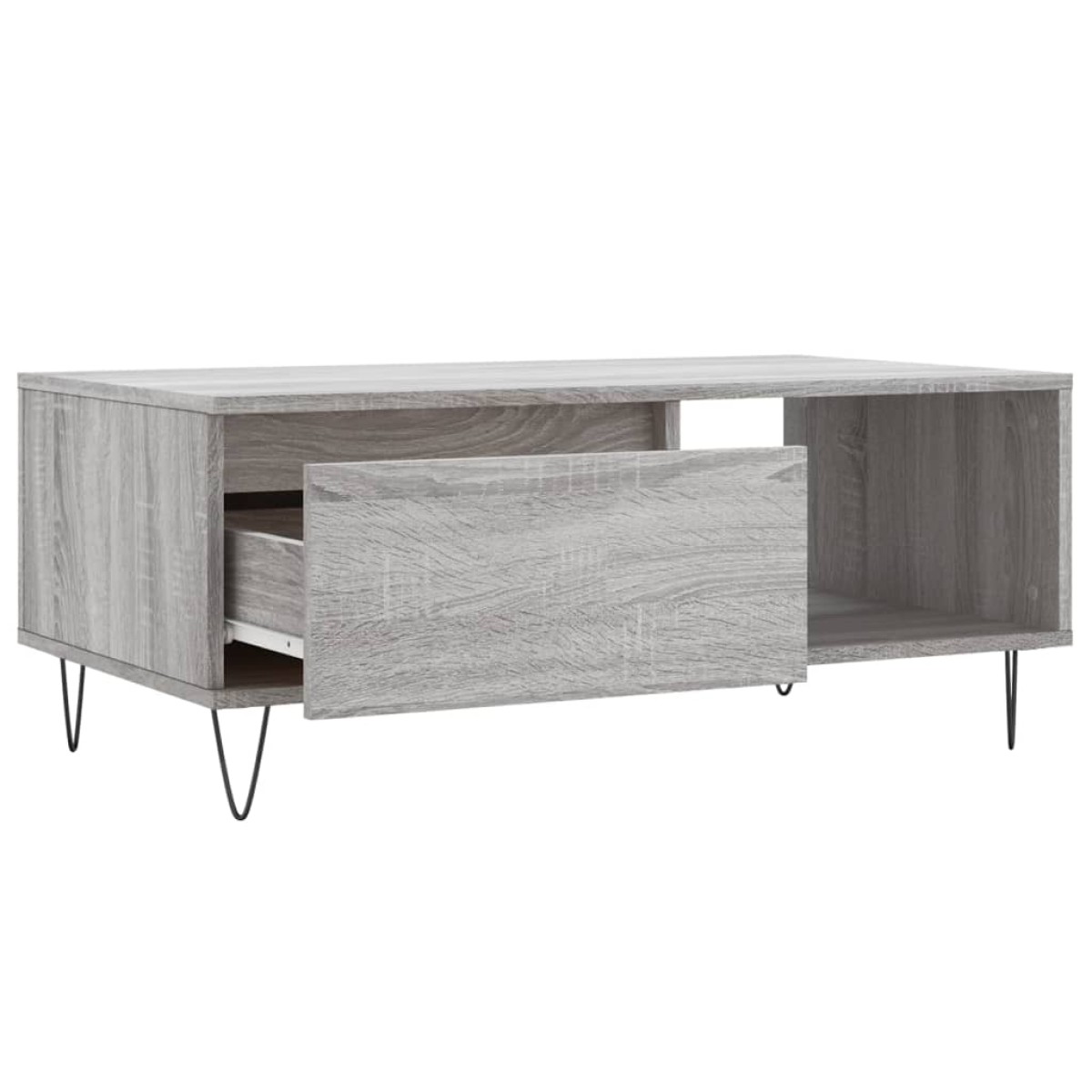 vidaXL Τραπεζάκι Σαλονιού Γκρι Sonoma 90x50x36,5εκ. Επεξεργασμένο Ξύλο