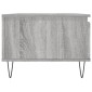 vidaXL Τραπεζάκι Σαλονιού Γκρι Sonoma 90x50x36,5εκ. Επεξεργασμένο Ξύλο