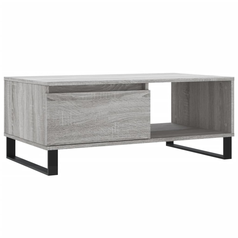 vidaXL Τραπεζάκι Σαλονιού Γκρι Sonoma 90x50x36,5εκ. Επεξεργασμένο Ξύλο