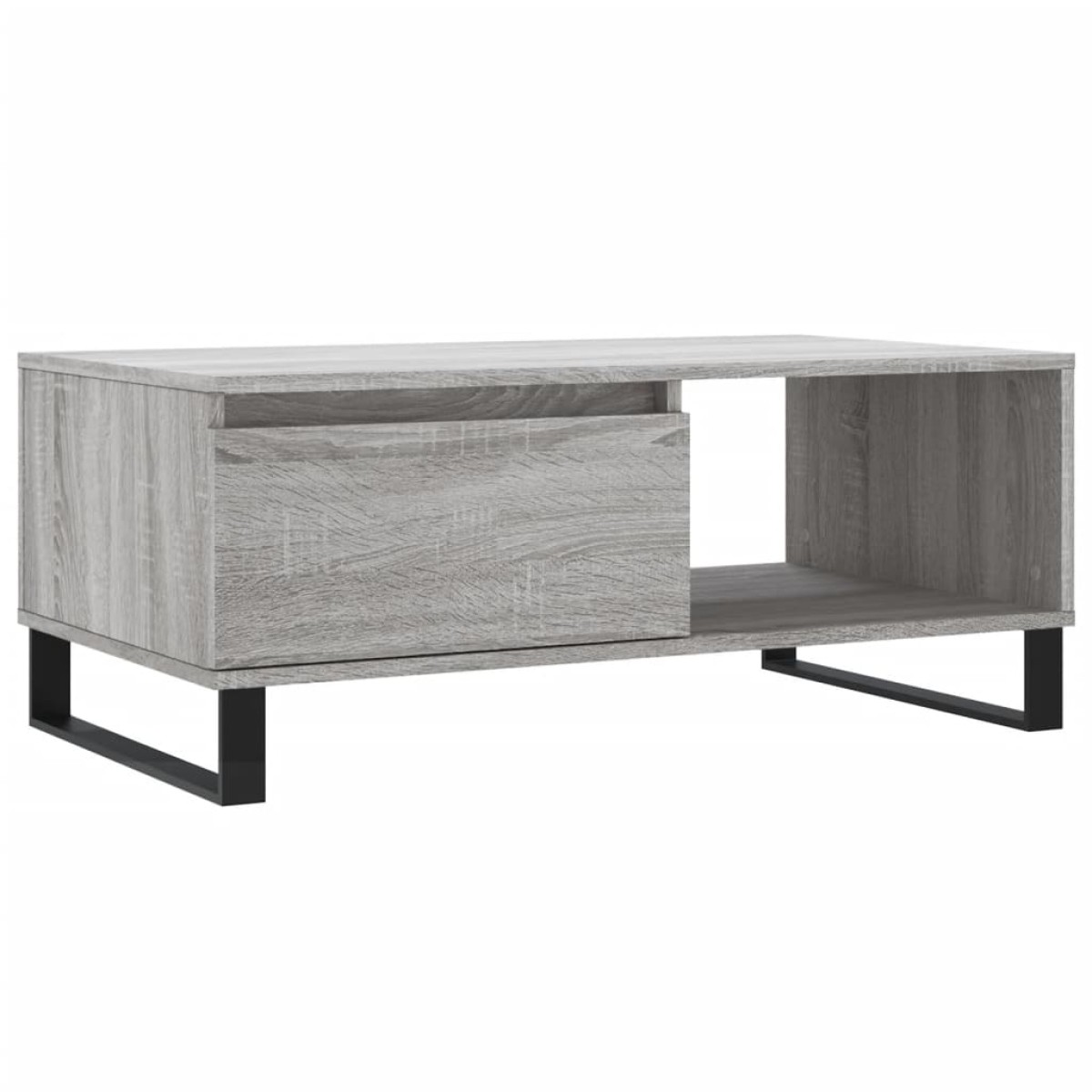 vidaXL Τραπεζάκι Σαλονιού Γκρι Sonoma 90x50x36,5εκ. Επεξεργασμένο Ξύλο