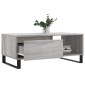 vidaXL Τραπεζάκι Σαλονιού Γκρι Sonoma 90x50x36,5εκ. Επεξεργασμένο Ξύλο