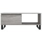 vidaXL Τραπεζάκι Σαλονιού Γκρι Sonoma 90x50x36,5εκ. Επεξεργασμένο Ξύλο