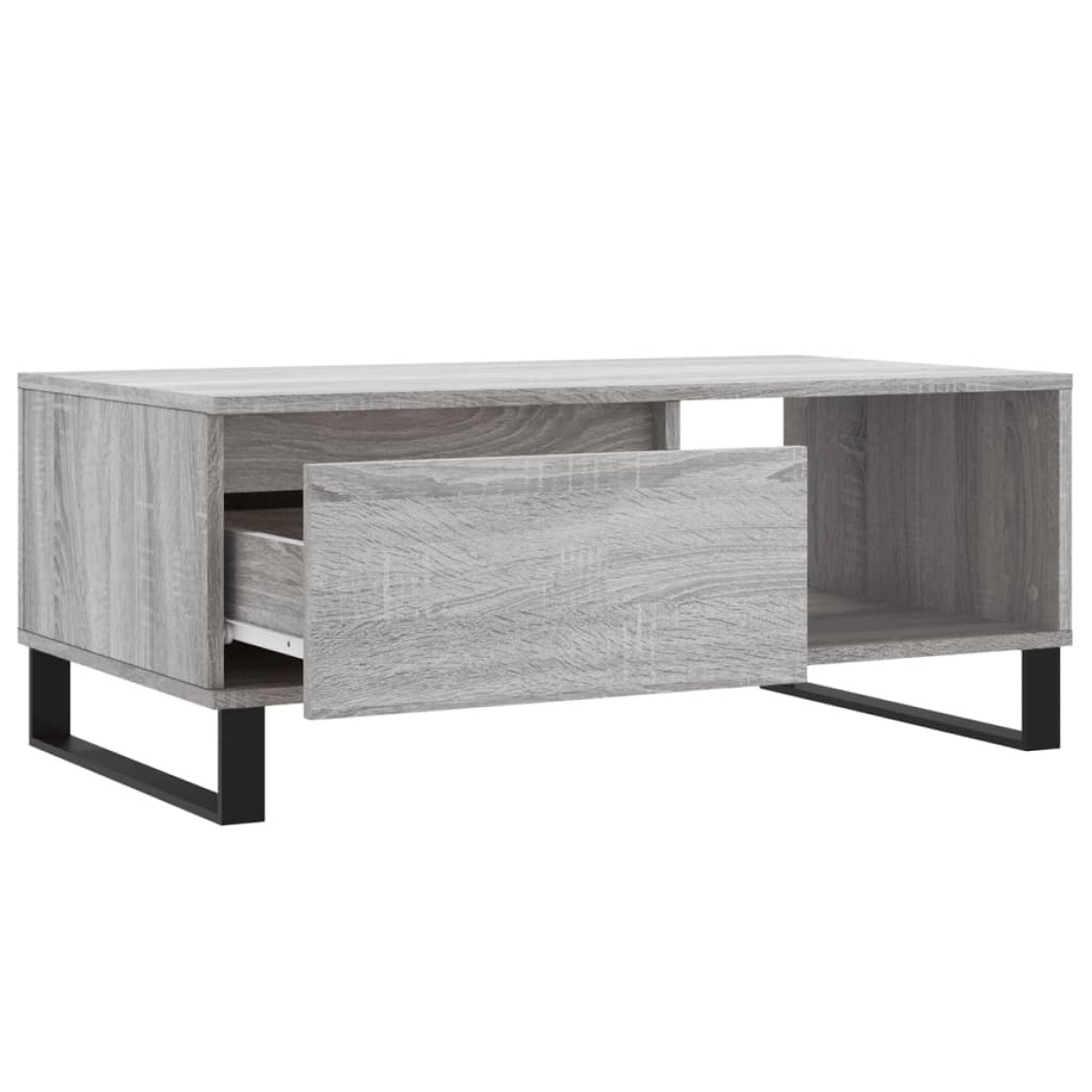 vidaXL Τραπεζάκι Σαλονιού Γκρι Sonoma 90x50x36,5εκ. Επεξεργασμένο Ξύλο