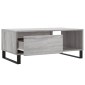 vidaXL Τραπεζάκι Σαλονιού Γκρι Sonoma 90x50x36,5εκ. Επεξεργασμένο Ξύλο