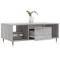 vidaXL Τραπεζάκι Σαλονιού Γκρι Sonoma 90x50x36,5εκ. Επεξεργασμένο Ξύλο
