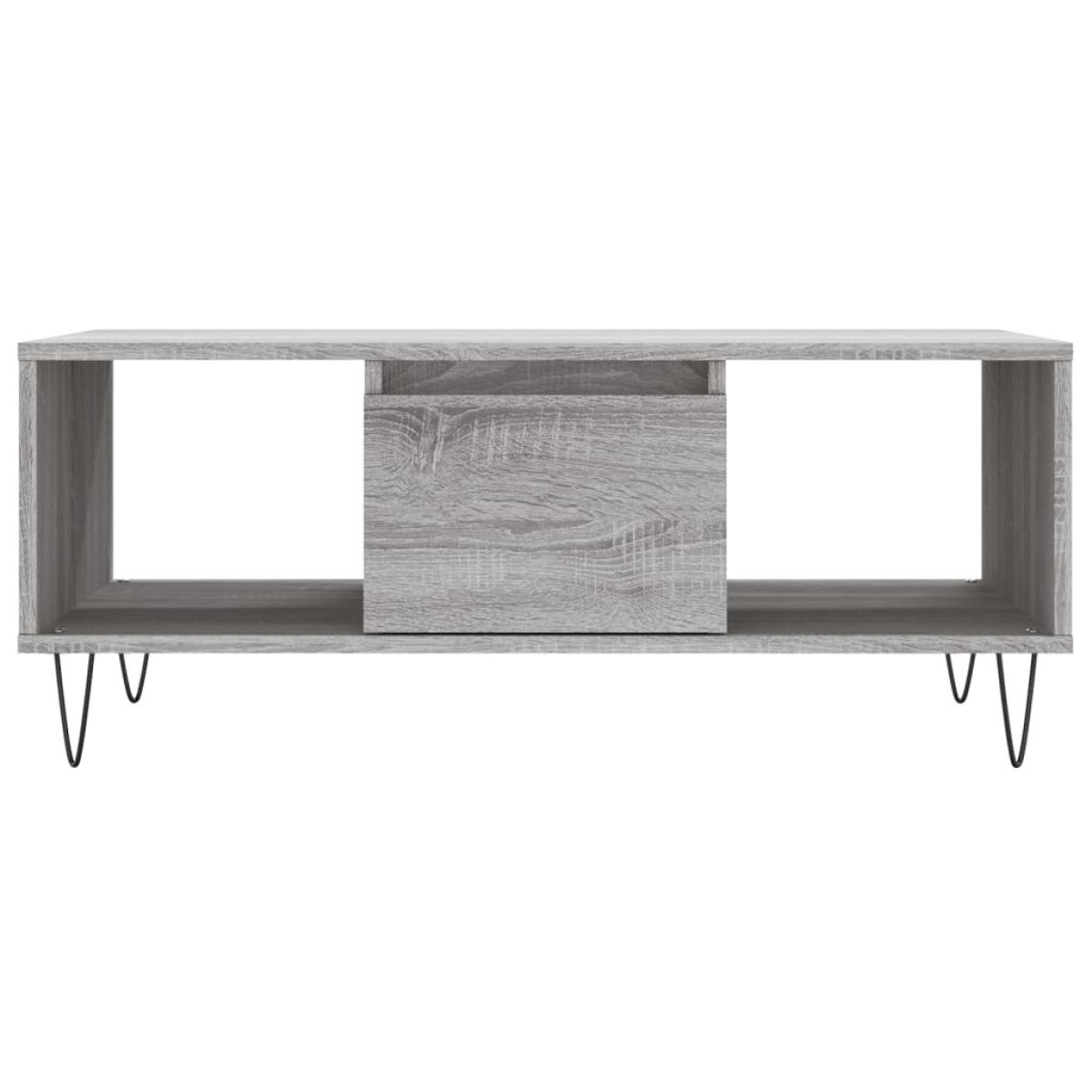 vidaXL Τραπεζάκι Σαλονιού Γκρι Sonoma 90x50x36,5εκ. Επεξεργασμένο Ξύλο