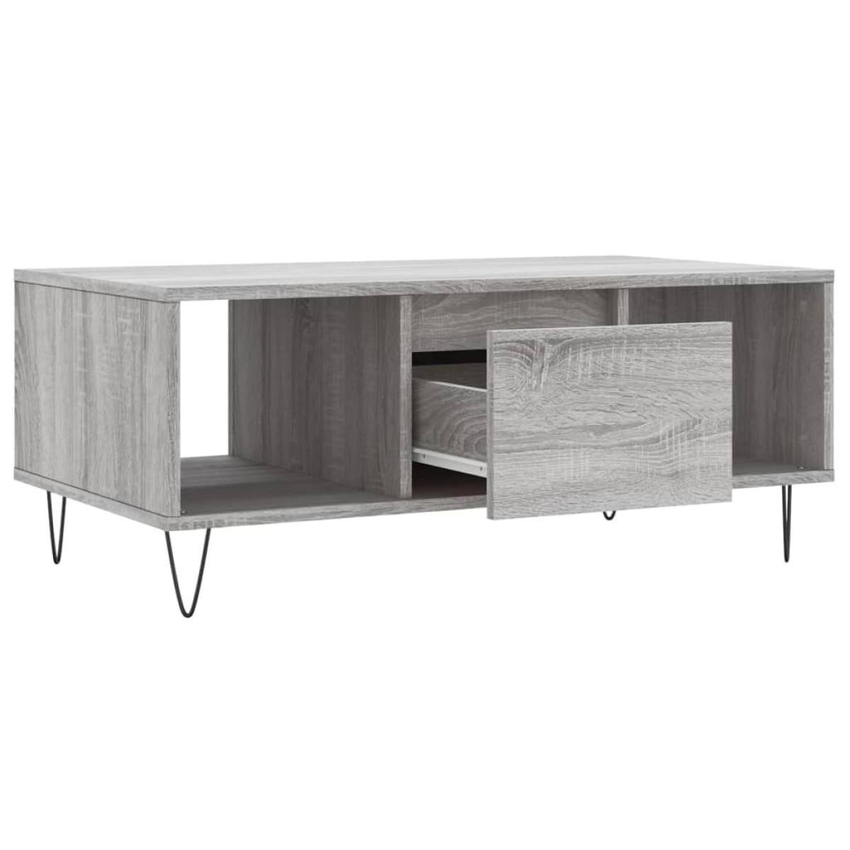 vidaXL Τραπεζάκι Σαλονιού Γκρι Sonoma 90x50x36,5εκ. Επεξεργασμένο Ξύλο