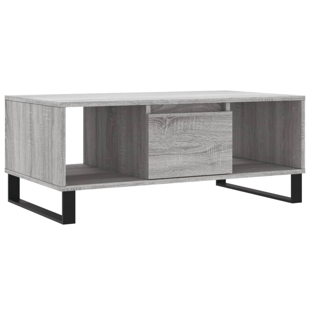 vidaXL Τραπεζάκι Σαλονιού Γκρι Sonoma 90x50x36,5εκ. Επεξεργασμένο Ξύλο