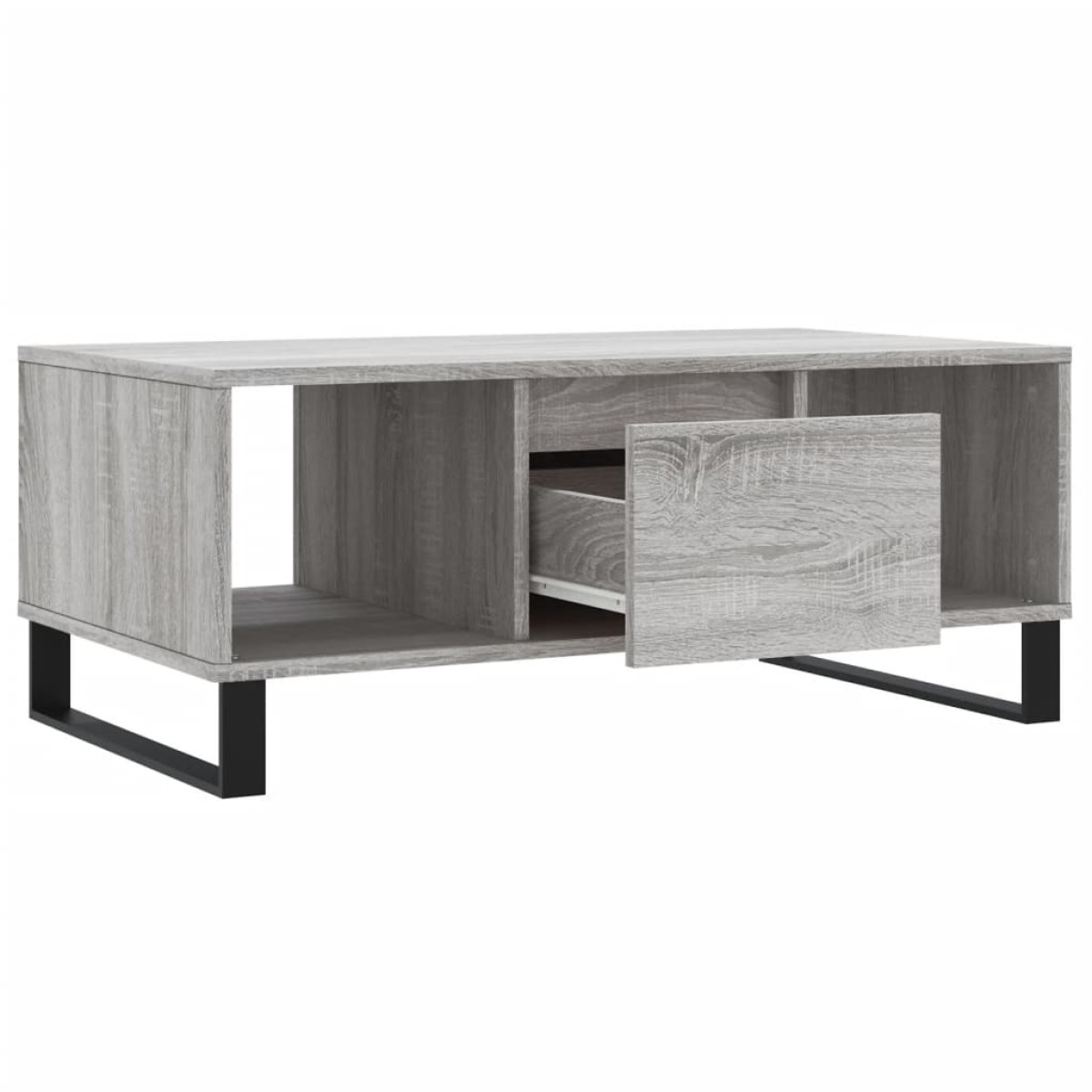 vidaXL Τραπεζάκι Σαλονιού Γκρι Sonoma 90x50x36,5εκ. Επεξεργασμένο Ξύλο