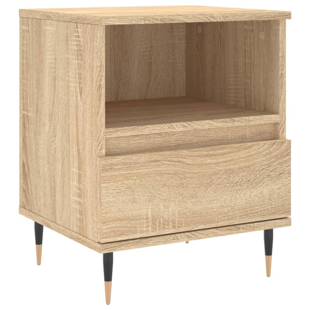 vidaXL Κομοδίνο Sonoma Δρυς 40 x 35 x 50 εκ. από Επεξεργ. Ξύλο