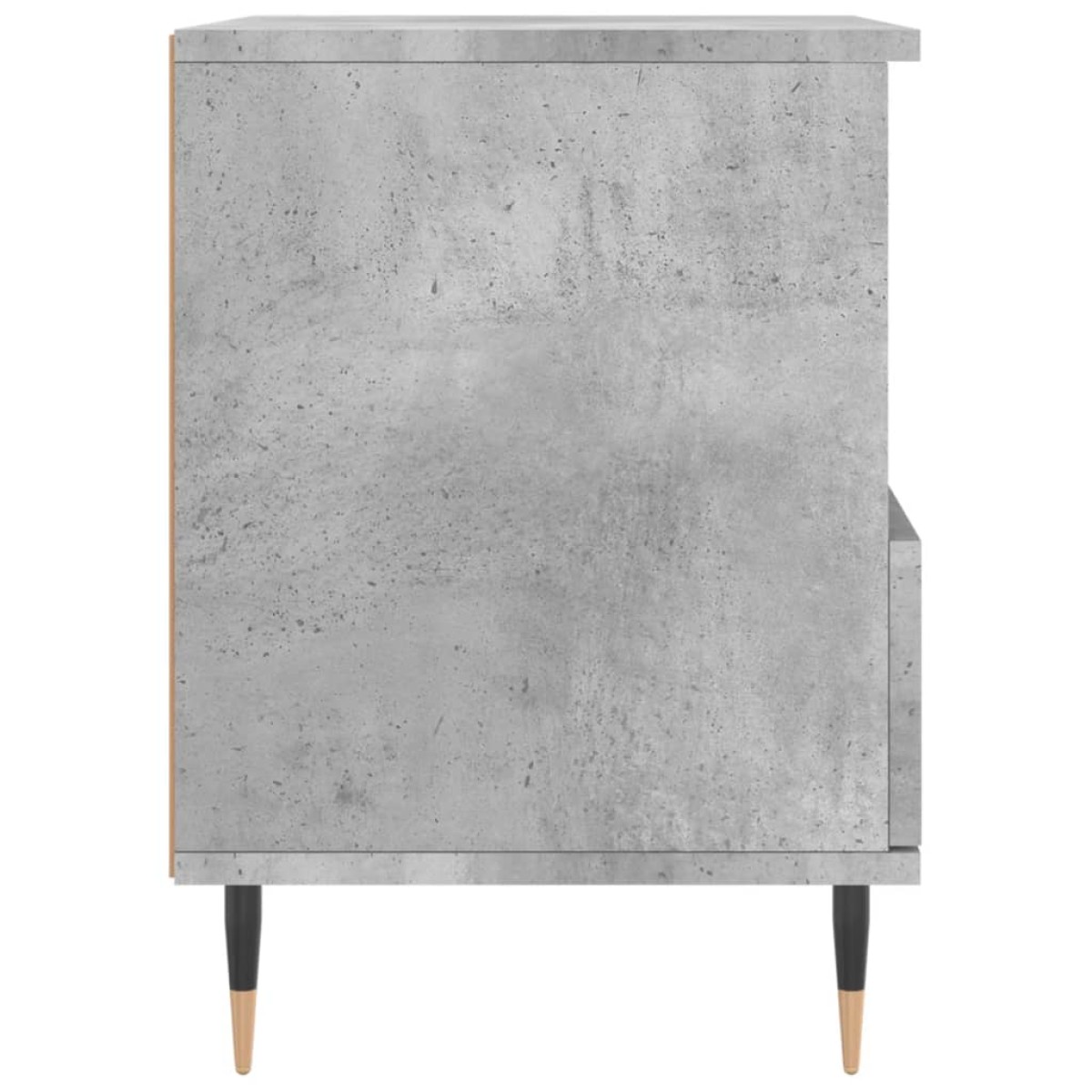 vidaXL Κομοδίνο Γκρι Σκυροδέματος 40 x 35 x 50 εκ. από Επεξεργ. Ξύλο