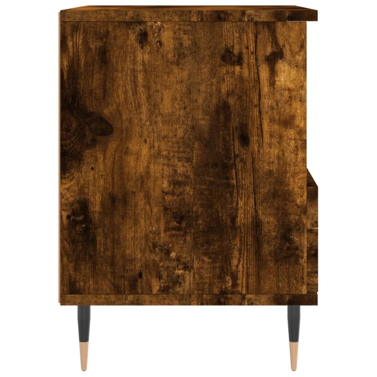 vidaXL Κομοδίνο Καπνιστή Δρυς 40 x 35 x 50 εκ. από Επεξεργ. Ξύλο